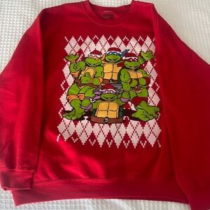 Large ninja turtles Christmas’s crewneck